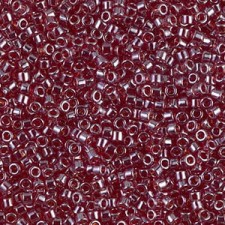Miyuki delica Beads 11/0 - Transparent dark cranberry luster DB-1222